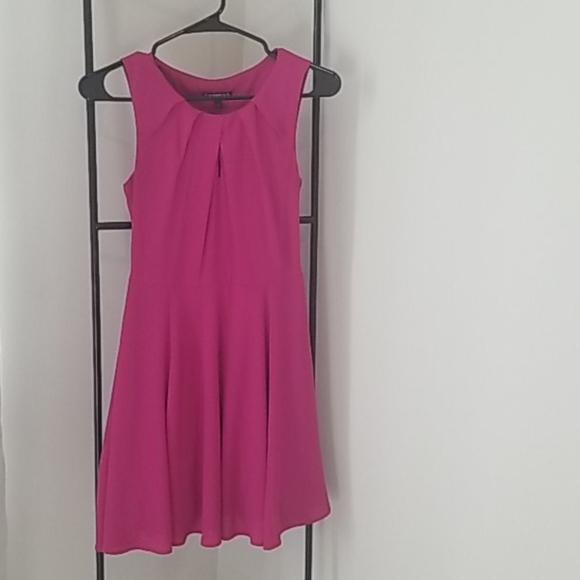 Express Dresses & Skirts - Express pink fit and flare dress